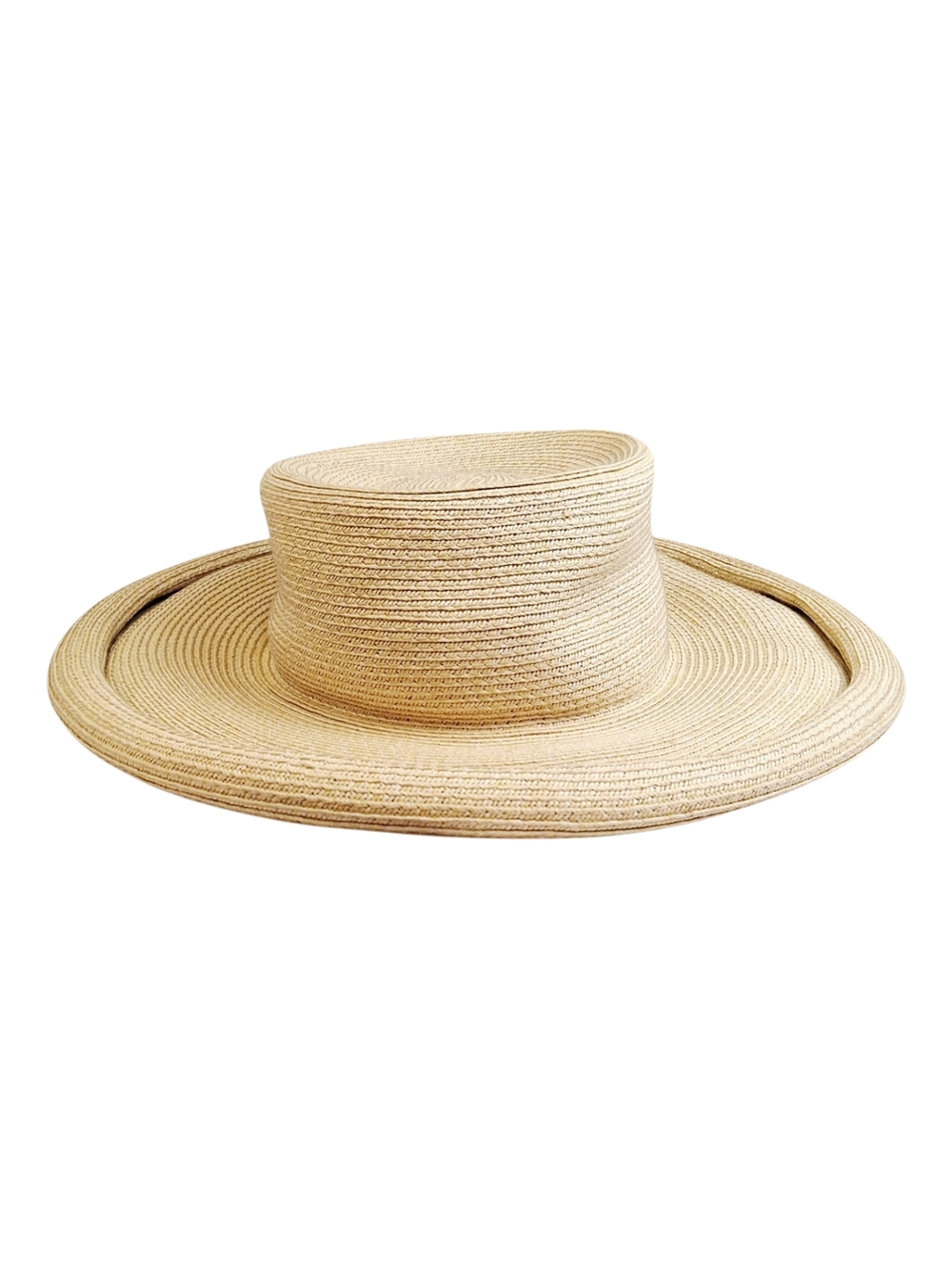 Kate Lord Women's Straw Wide Rolled Brim Hat S